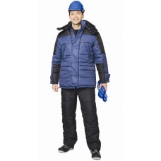 Костюм "ЕВРОПА" зимний: куртка дл., брюки синий с черным